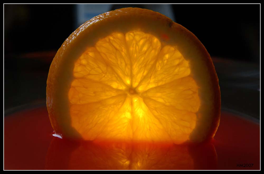 Beschwippste Orange