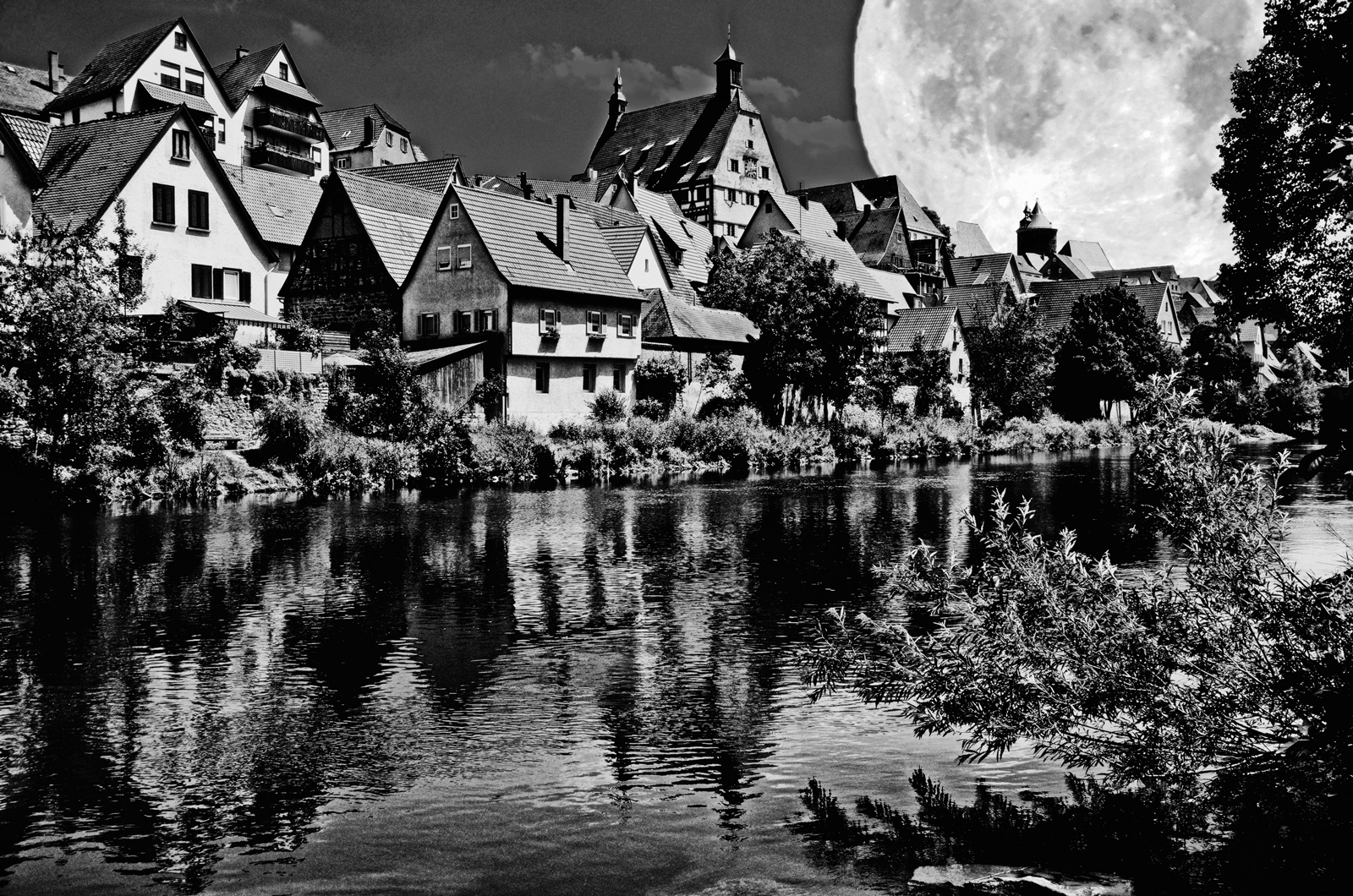 Besigheim bei Vollmond