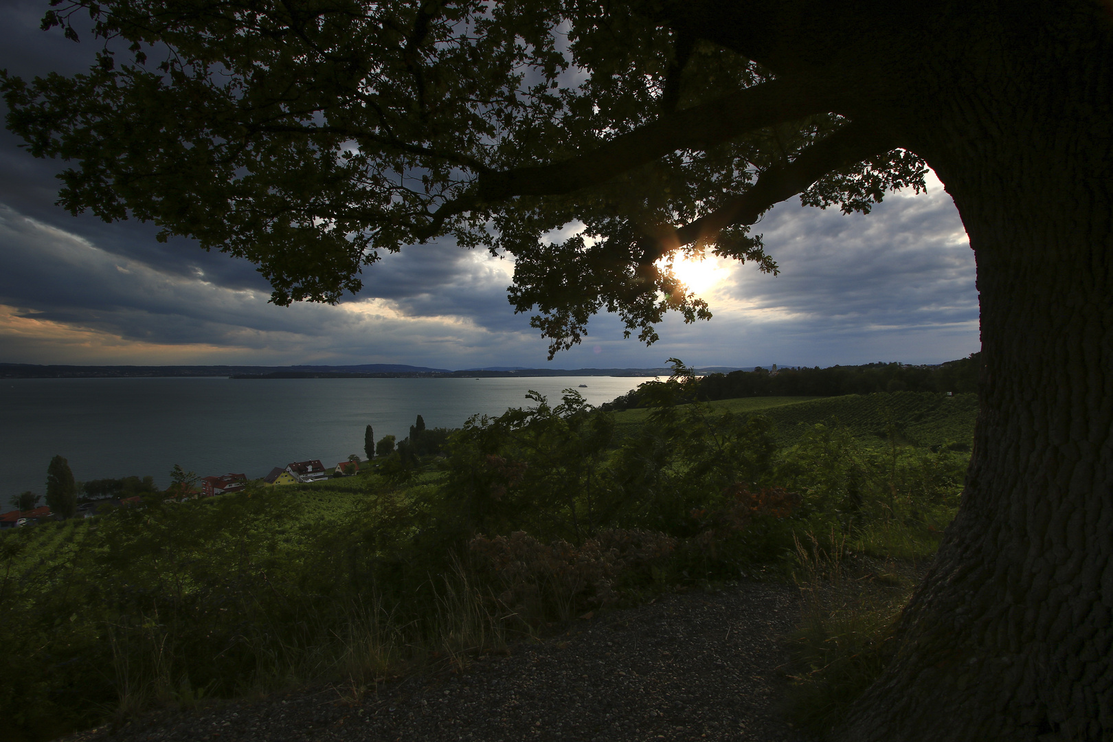 Besondere Licht-Wolkenstimmung