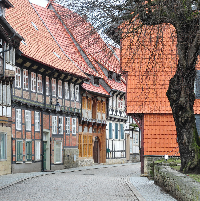 Besonderer Standort von Fachwerkhäusern