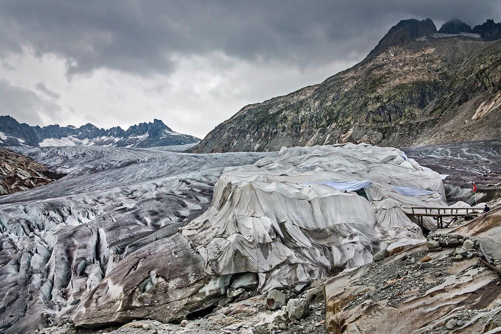 Besorgte Nachfrage: Wie geht's aktuell dem Rhonegletscher?