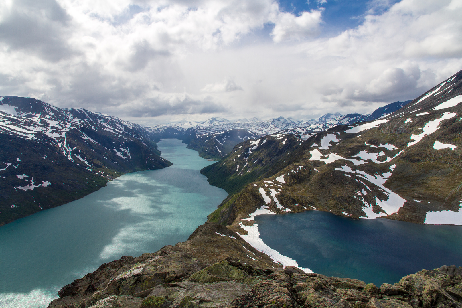 Besseggen während einer Trekking-Tour