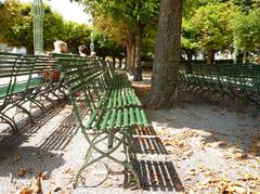 Bestuhlung beim Pavillon am Schweizerhof-Quai ...