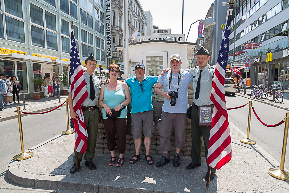 Besuch am Checkpoint Charlie...