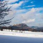 Besuch auf dem Pfaffenstein im Winter