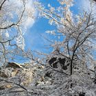 Besuch auf dem Pfaffenstein im Winter