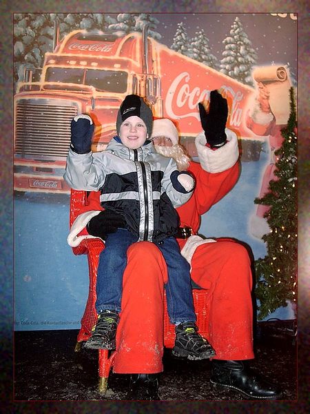 Besuch beim Coca-Cola-Weihnachtsmann