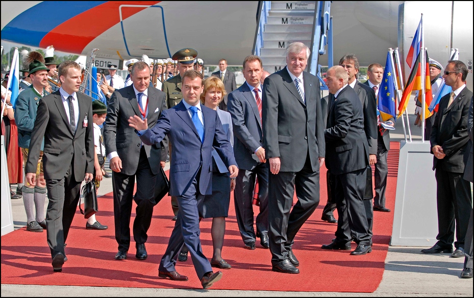 Besuch des Russischen Staatspräsidenten Dmitri Medwedew in München