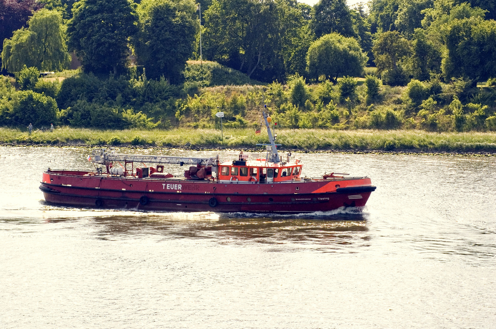 Besuch im Kiel-Canal