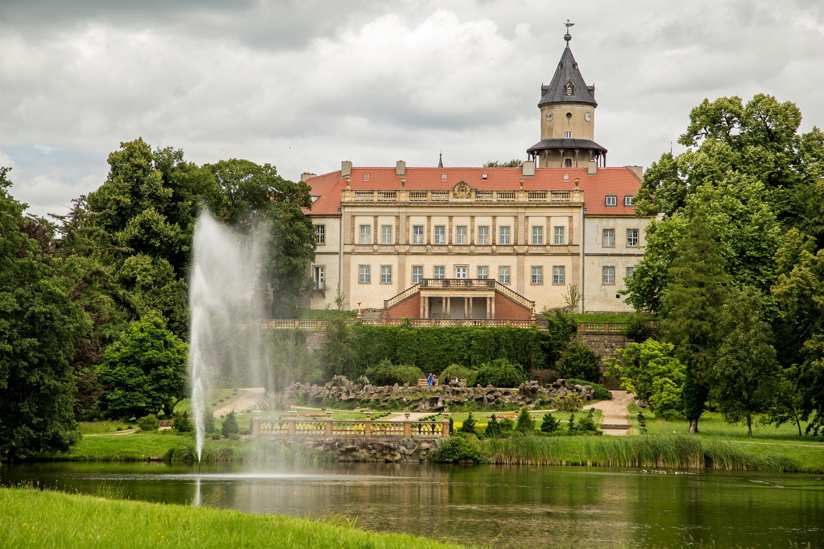 Besuch im Park Schloss Wiesenburg/Mark.