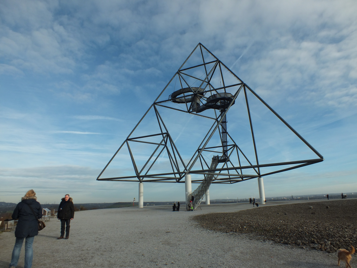 Besuch und Panorama am Tetraeder Bottrop