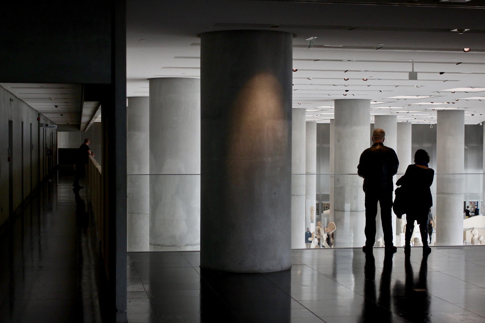 Besucher, Akropolis-Museum, Athen, GR