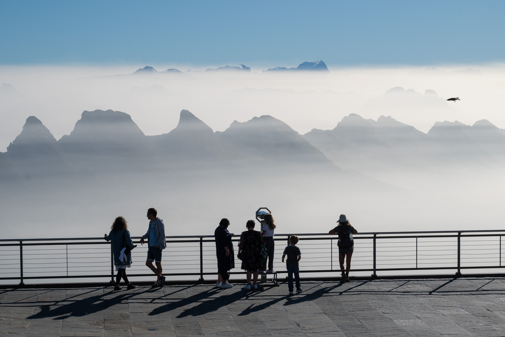 Besucher auf dem Säntis