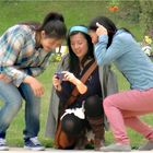 Besucher im Hofgarten der Residenz