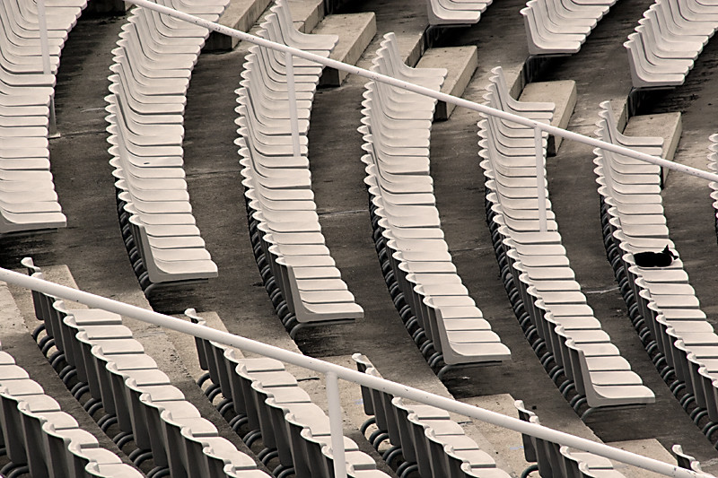 Besucher im Olympiastadion Barcelona