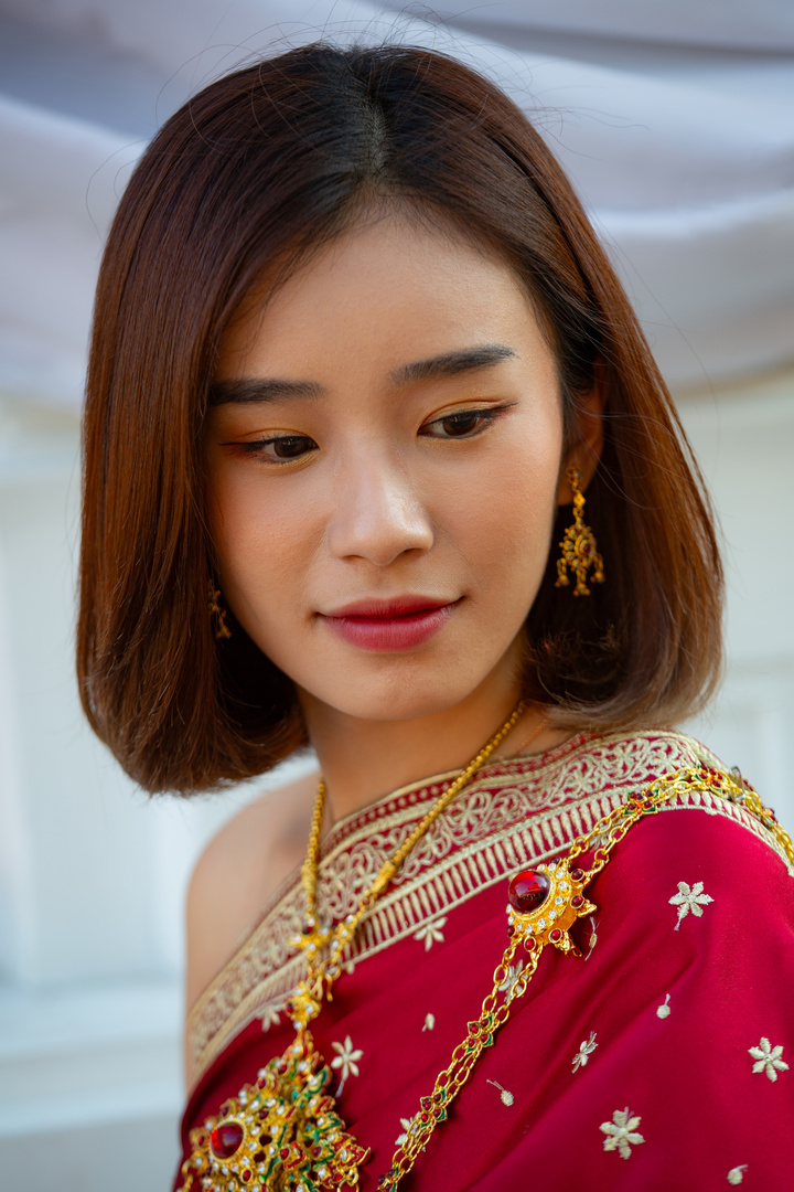 Besucherin im Wat Arun