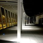 Besucherterrasse Flughafen FJS München bei Nacht