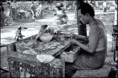 Betel Nut Vendor, Yangon, Myanmar.