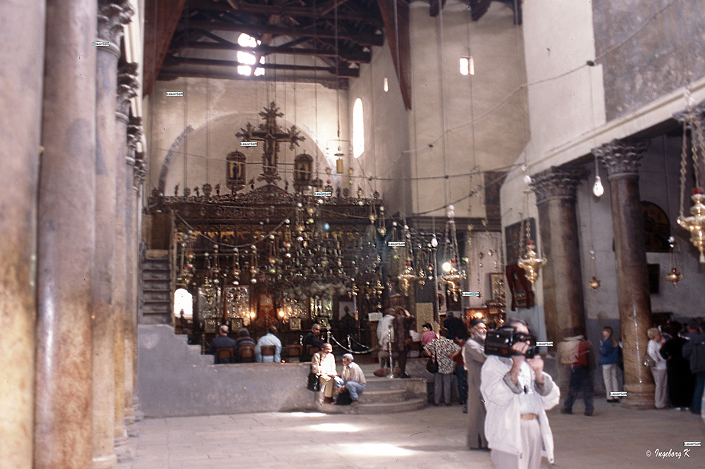 Bethlehem - Geburtskirche - Kirchenschiff