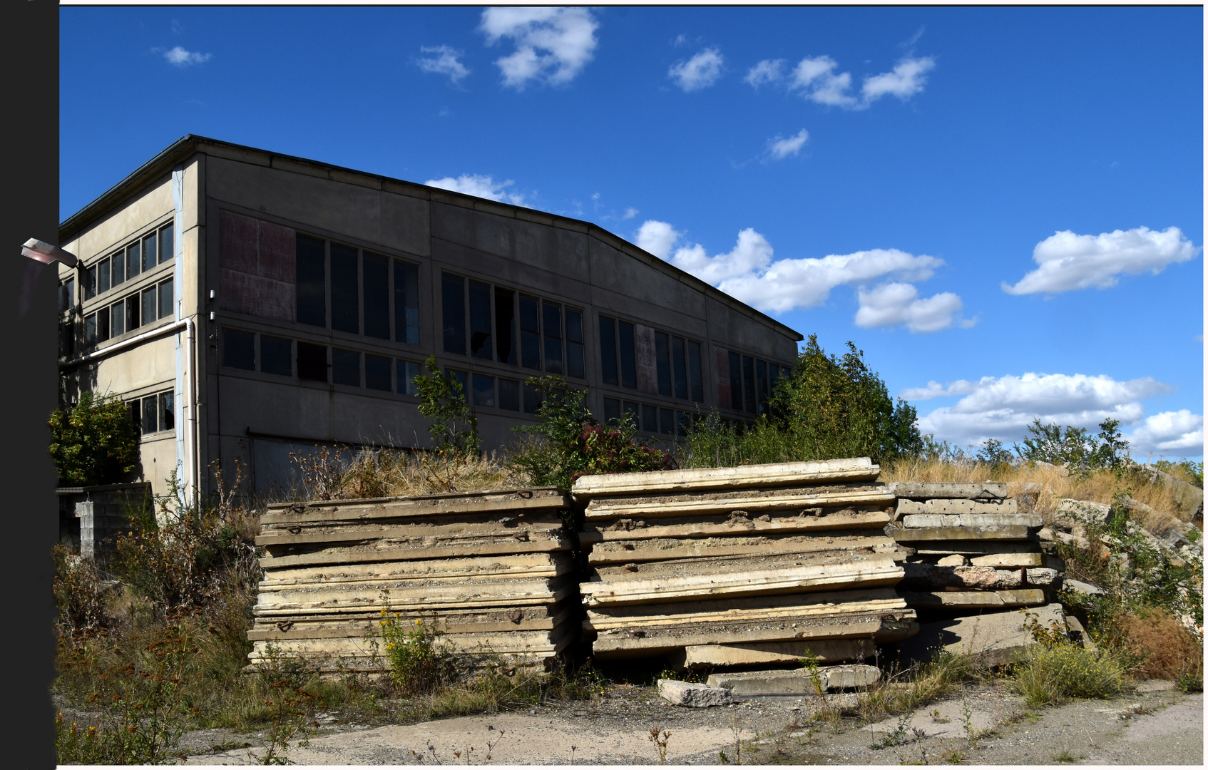 Beton-Platten-Stapel