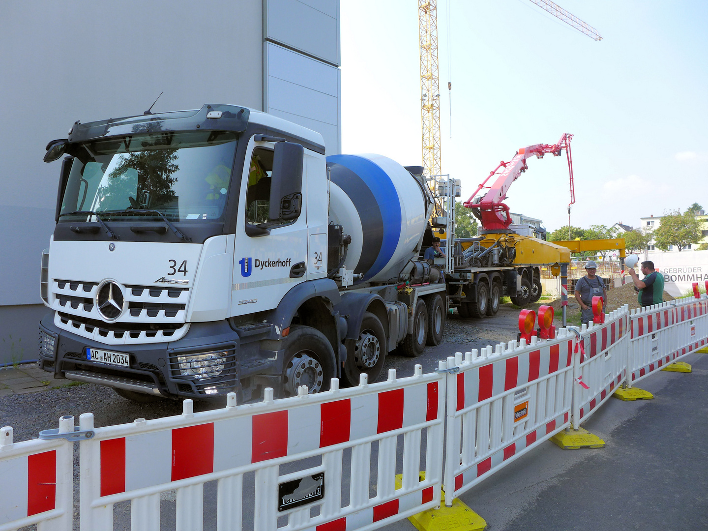 Beton wird gegossen