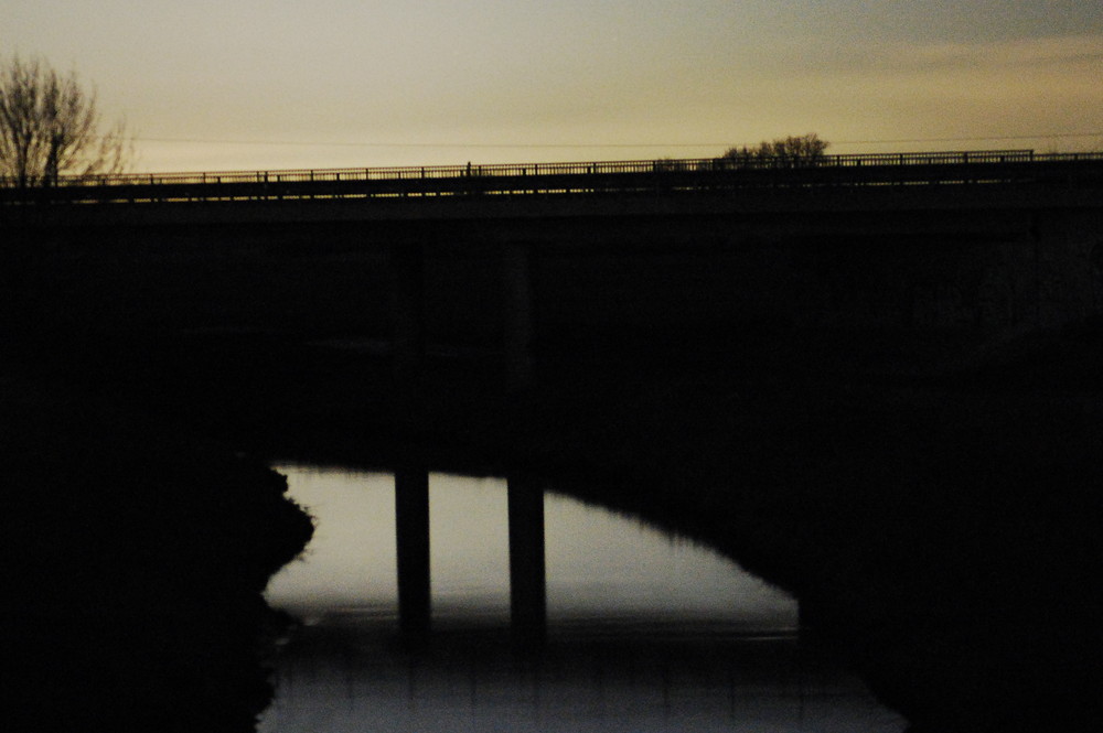 Betonbrücke über der Werse