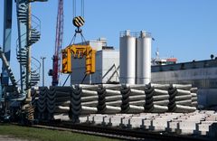 Betonteile für U-Bahntunnel