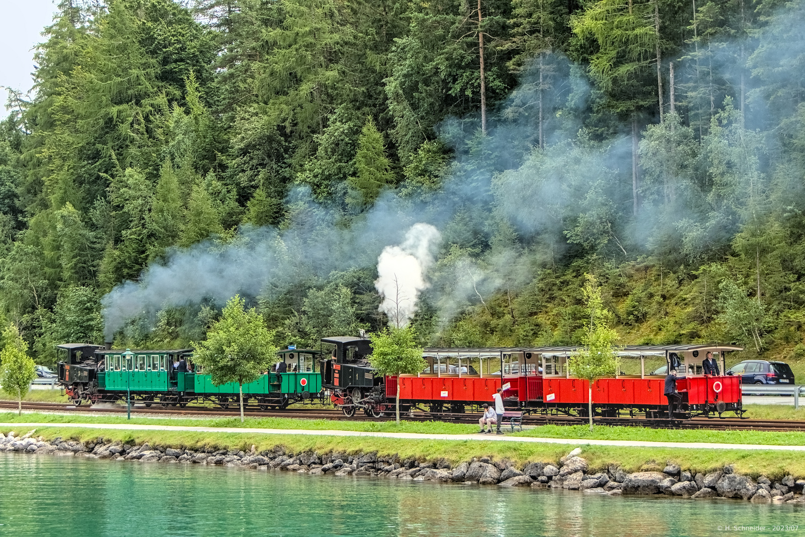 Betrieb am Bahnhof Seespitz