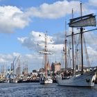 Betrieb im Rostocker Stadthafen zur Hanse Sail 2017