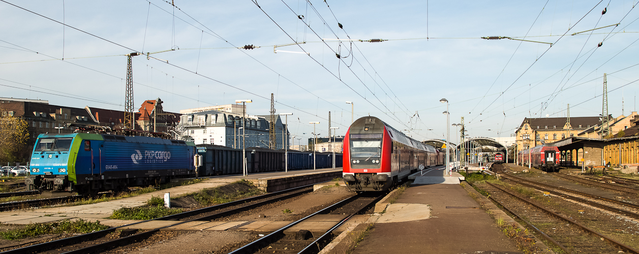 Betrieb in Halle (S) Hbf