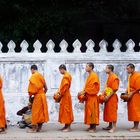 Bettelmönche in Laos