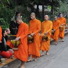 Bettelmönche in Luang Prabang