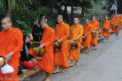 Bettelmönche in Luang Prabang