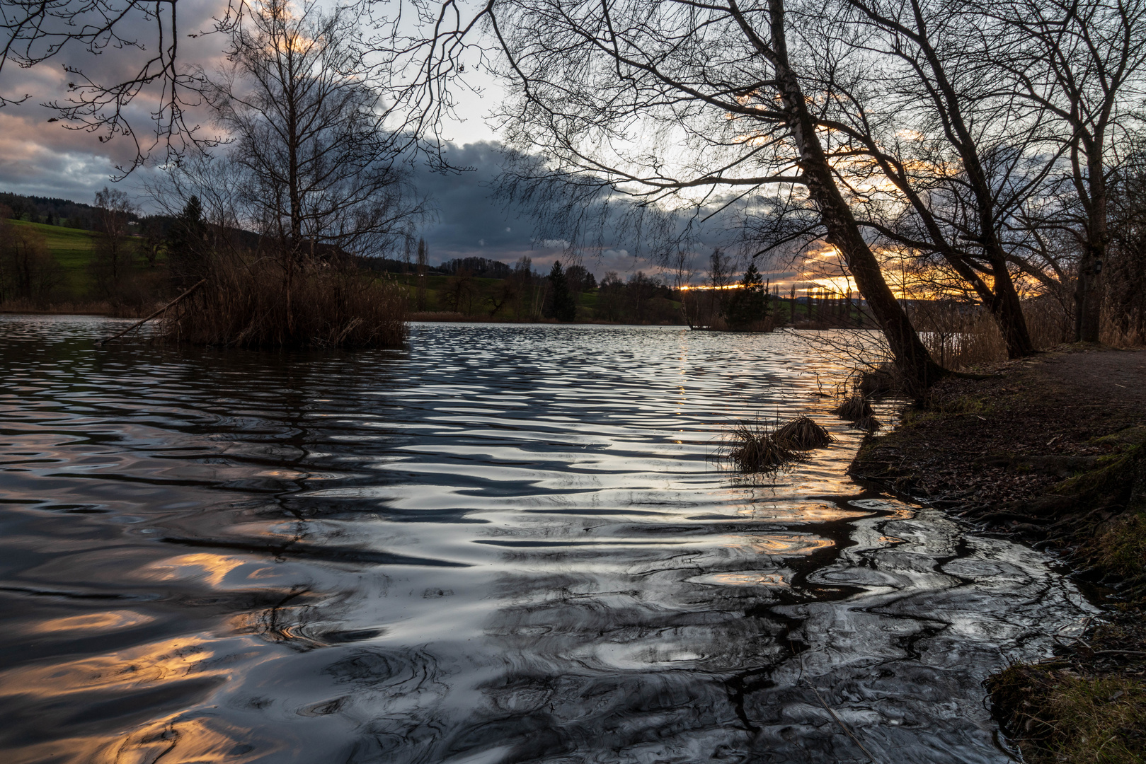 Bettenauer-Weiher-Sonnenuntergang