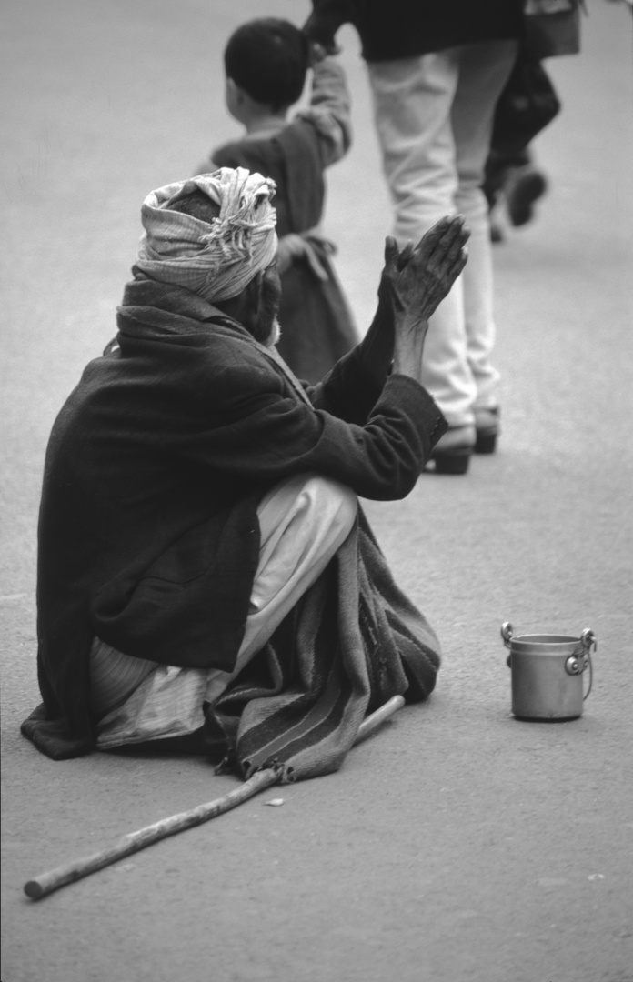 Bettler in Delhi 1996