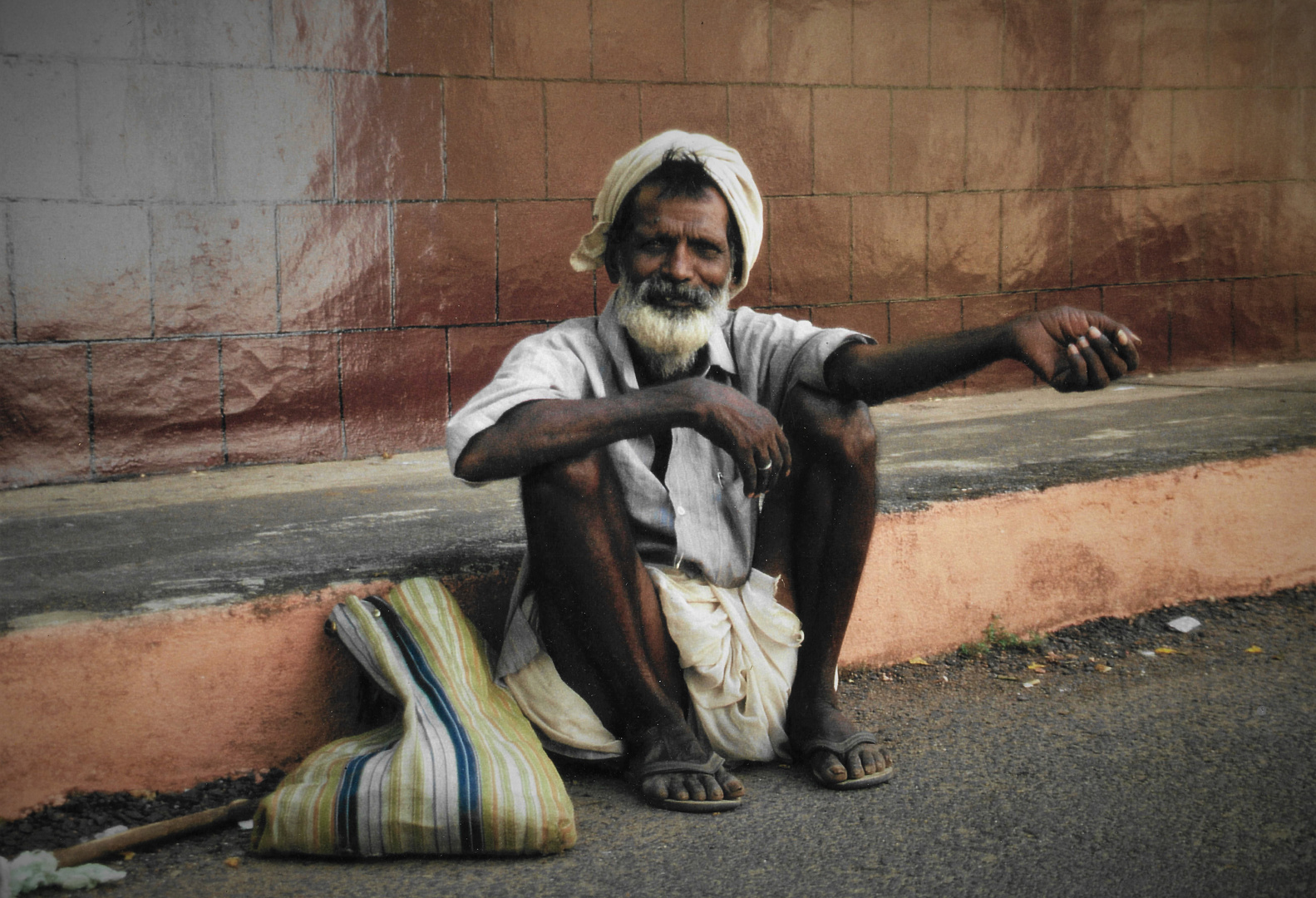 Bettler in Kerala, Südindien