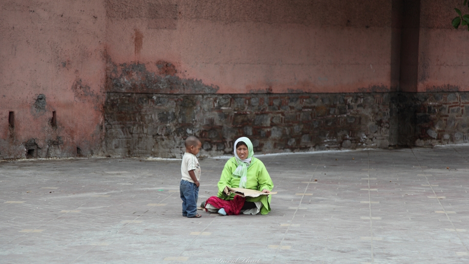 Bettlerin in Marrakech (3)