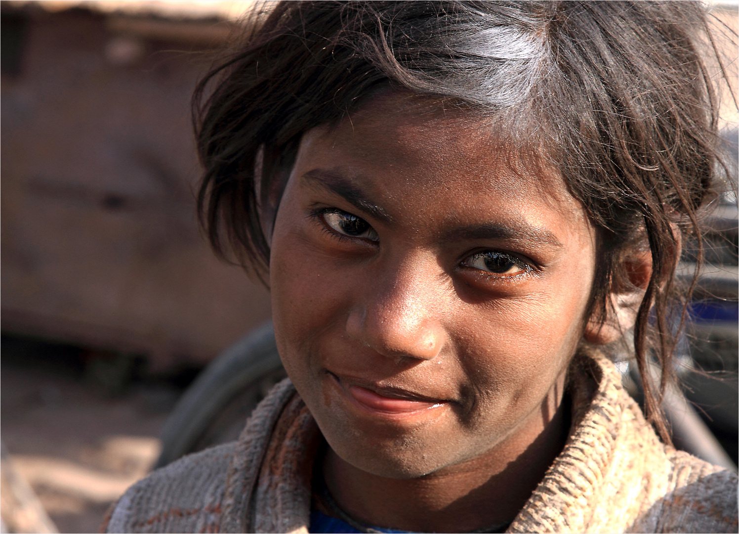 Bettlermädchen in Jodhpur