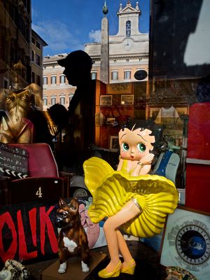 Betty Boop a Montecitorio.