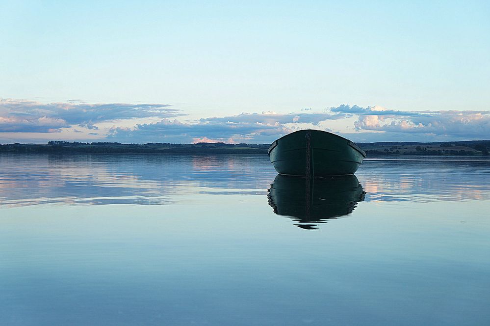 Between the sky and water