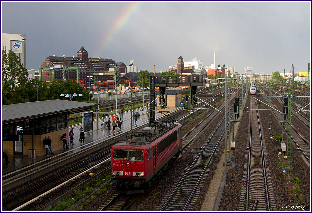 Beusselstraße nach dem Gewitter