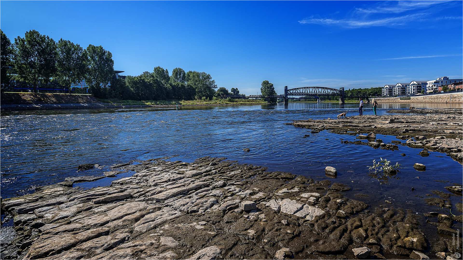 Bevor die Elbe vielleicht wieder mehr Wasser hat ...