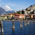 Bevor die Schiffsfahrt in Riva del Garda endet,..