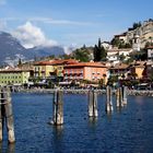 Bevor die Schiffsfahrt in Riva del Garda endet,..