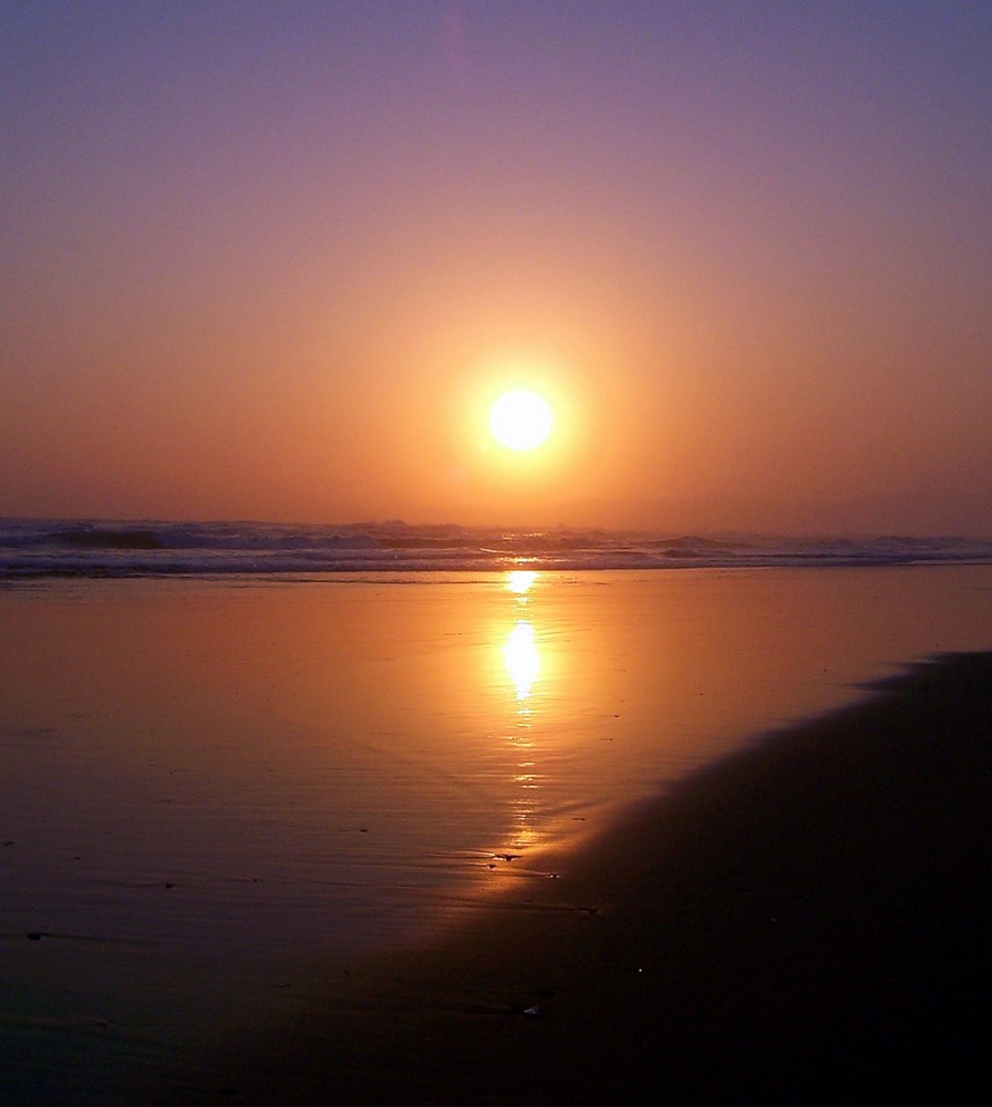 bevor die Sonne das Meer berührt