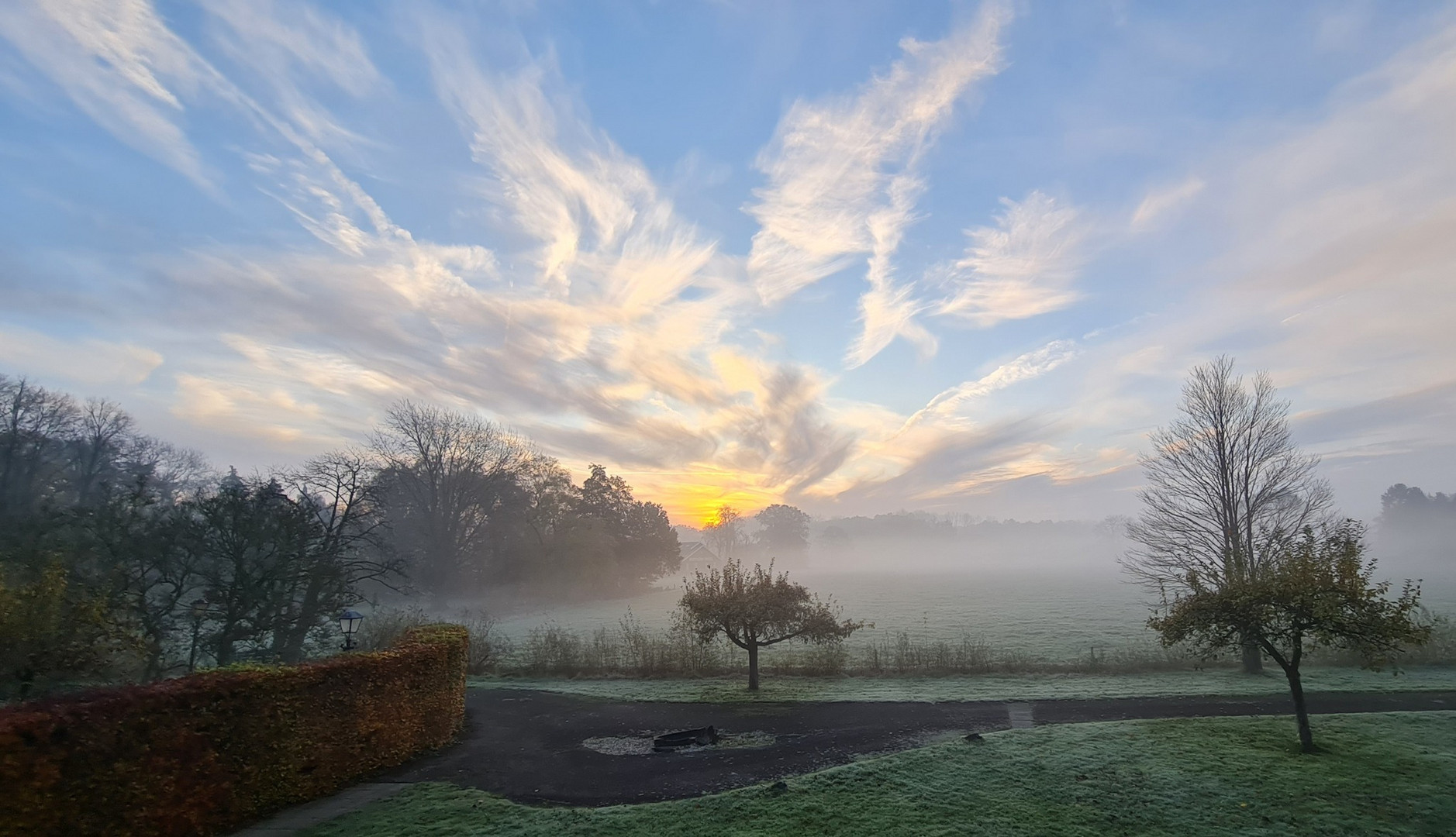 bevroren herfstzon