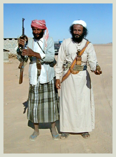 bewaffnete Beduinen