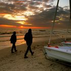 Bewegung am Strand