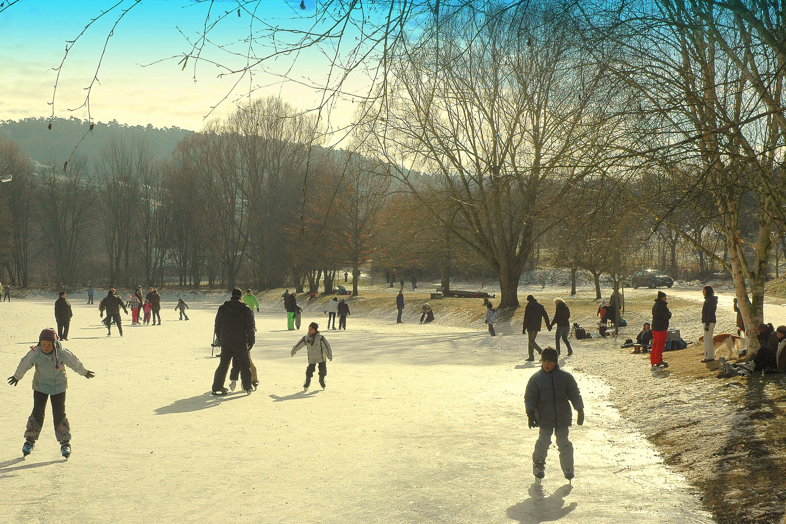 Bewegung auf dem Eis