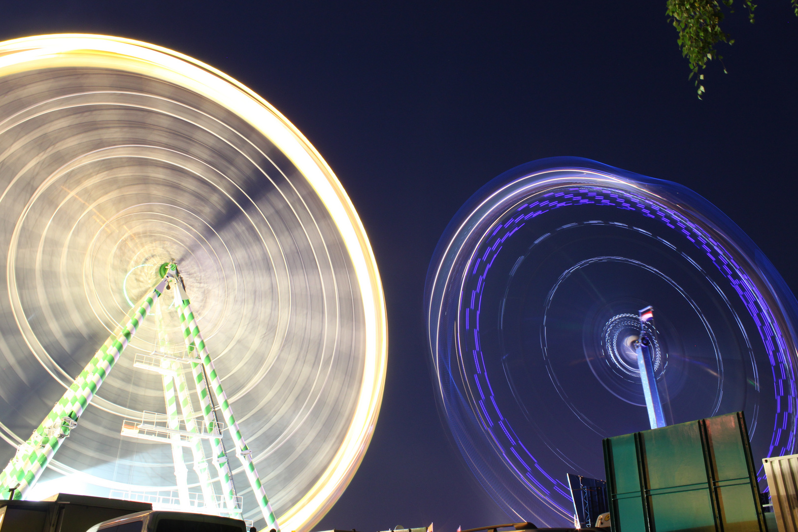 Bewegung auf dem Fest